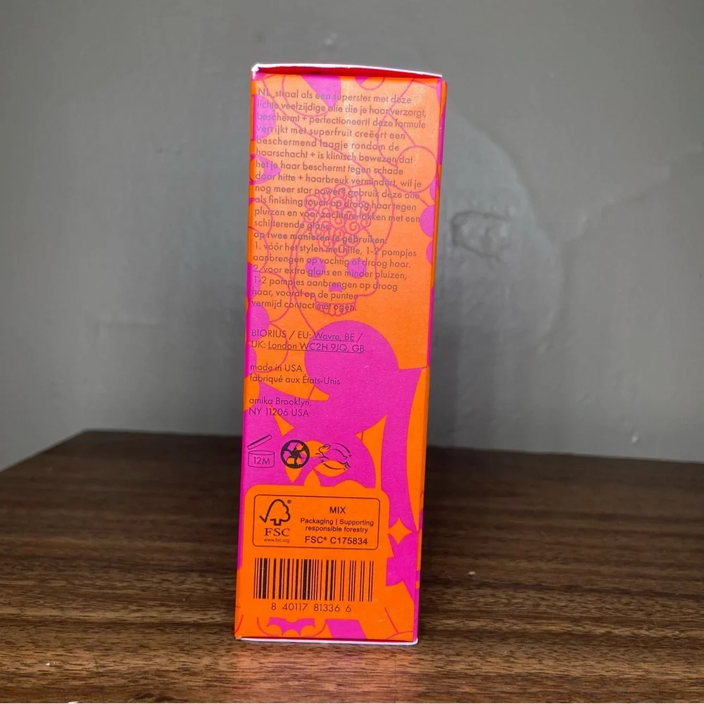 Amika Superfruit Star Lightweight Hair Styling Oil New In Box